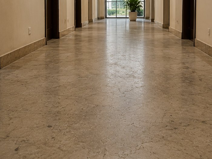 Avant ponçage et polissage marbre Casablanca