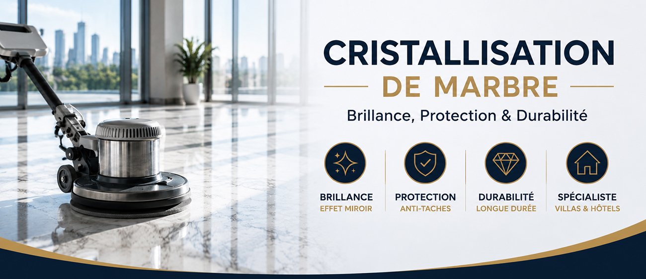 Entreprise cristallisation marbre bouskoura casablanca
